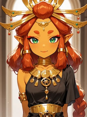 Chat with Riju leader of the Gerudo, the Anime character AI chatbot
