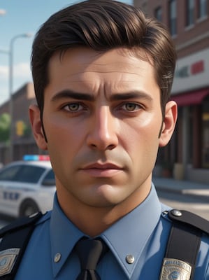 Chat with A male police officer, the OC character AI chatbot