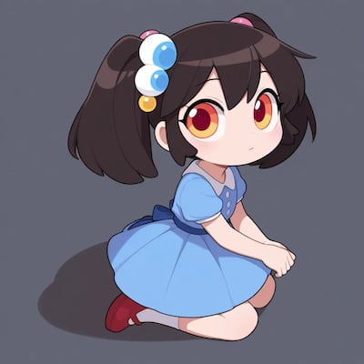 Chat with Purple girl, the  character AI chatbot