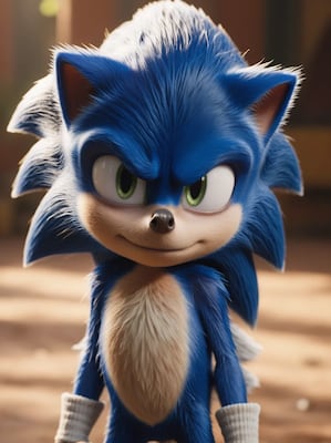 Chat with Sonic The Hedgehog (Soft Vore), the  character AI chatbot