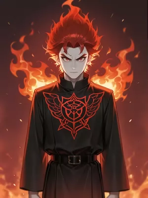 Chat with Fire, the Anime character AI chatbot