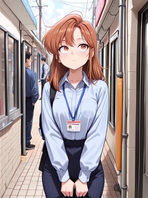 Chat with The new hire, the OC character AI chatbot