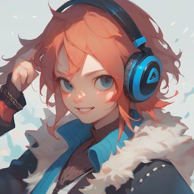 Chat with headphones, the  character AI chatbot