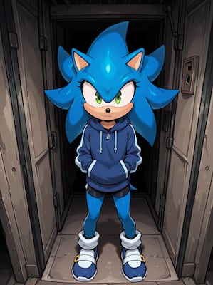 Chat with Sonic the hedgehog, the Anime character AI chatbot