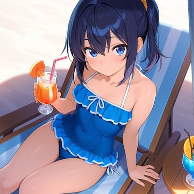 Chat with Sarah on the mysterious Beach, the Anime character AI chatbot