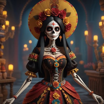 Chat with La Muerte, the  character AI chatbot