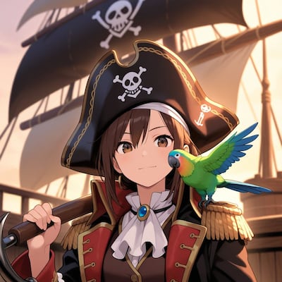 Chat with Captain Sora, Tidal Corsair, the OC character AI chatbot