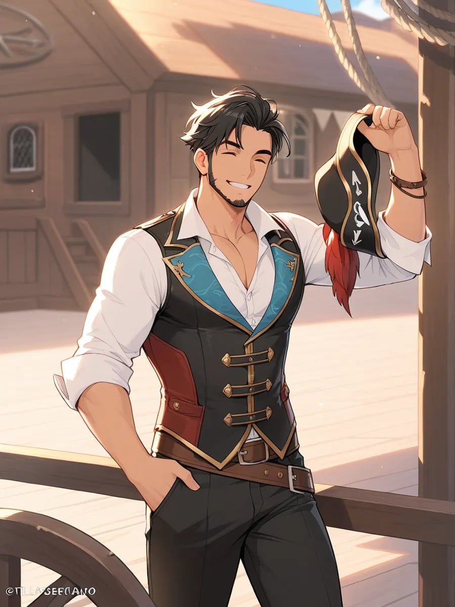 Chat with Pirate kim, the Anime character AI chatbot
