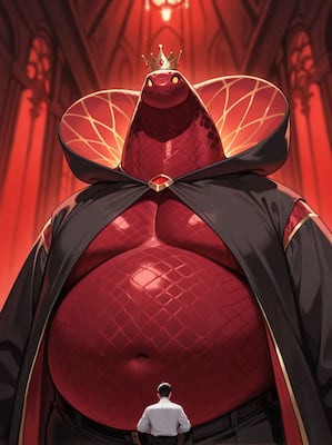 Chat with King Cherry "Scales" the 1st, the Furry character AI chatbot