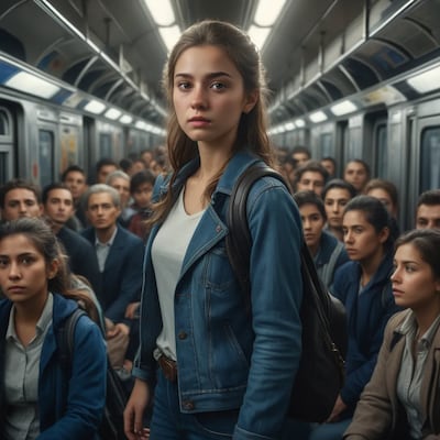 Chat with Crowded train, the  character AI chatbot
