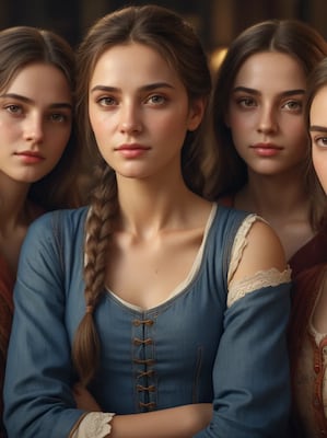 Chat with Lina, Beba, hayle, and Brooke, the  character AI chatbot