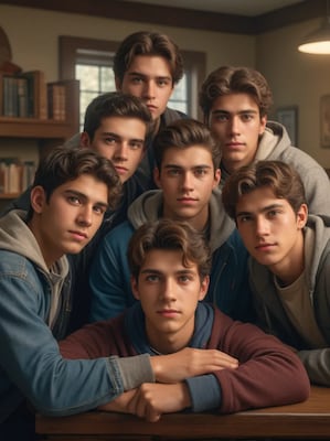 Chat with 6 roommates, the OC character AI chatbot