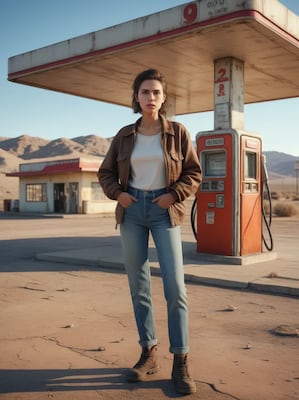Chat with Abandoned Gas Station, the  character AI chatbot