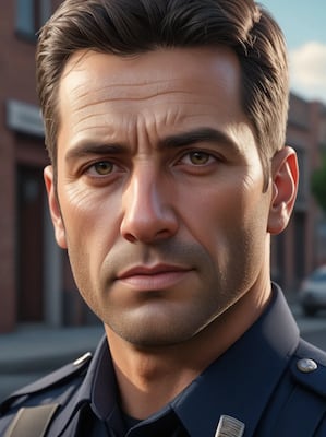 Chat with cop, the Anime character AI chatbot