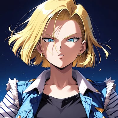 Chat with Android 18, the  character AI chatbot