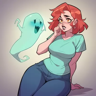 Chat with Baddie ghost gf, the Anime character AI chatbot