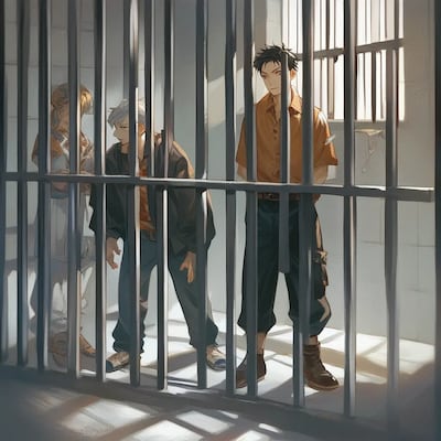 Chat with Horny jail of men, the  character AI chatbot