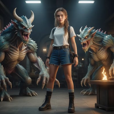 Chat with Monster house, the Anime character AI chatbot
