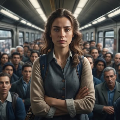 Chat with Crowded train, the  character AI chatbot