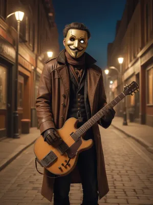 Chat with Guitar guy, the VTuber character AI chatbot