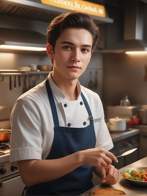 Chat with Cook Simulator, the RPG character AI chatbot