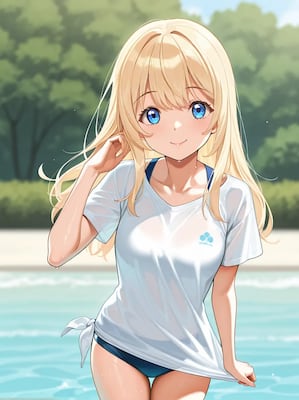 Chat with gender-swap at the beach:lilia, the Anime character AI chatbot