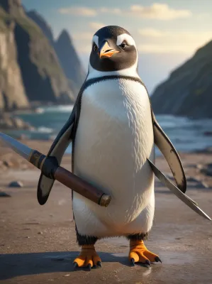 Chat with Machete penguin, the Anime character AI chatbot