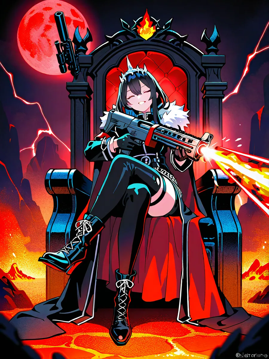 Chat with Fire, lava throne, c, the  character AI chatbot