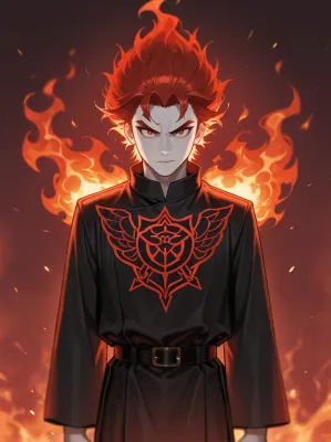 Chat with Fire, the Anime character AI chatbot