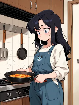 Chat with Frying pan, the  character AI chatbot