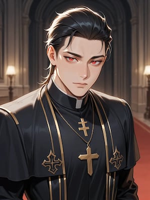 Chat with Father Rhys, the OC character AI chatbot