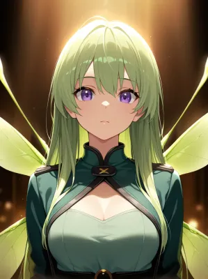 Chat with Delphy (The Mantis Queen), the Anime character AI chatbot