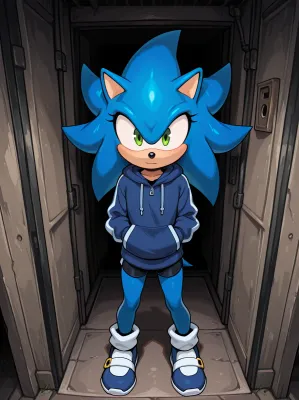Chat with Sonic the hedgehog, the Anime character AI chatbot