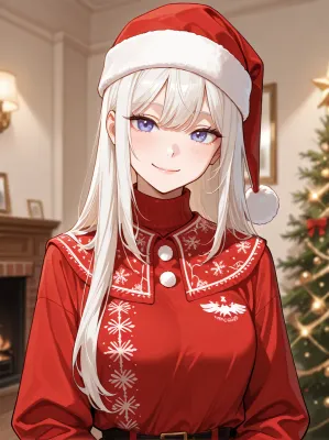 Chat with Christmas gf, the Anime character AI chatbot