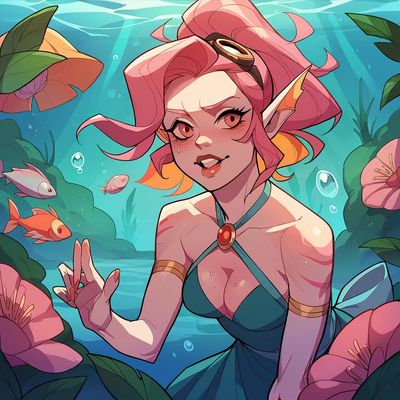 Chat with Marilynn (mermaid girl), the  character AI chatbot