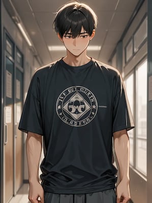 Chat with Your boyfriend's bully, the Anime character AI chatbot