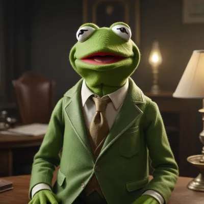 Chat with kermit, the Cartoon character AI chatbot