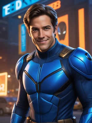 Chat with Ted Kord (Blue Beetle), the BL & ABO character AI chatbot