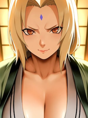 Chat with Muscle Mommy Lady Tsunade, the Anime character AI chatbot