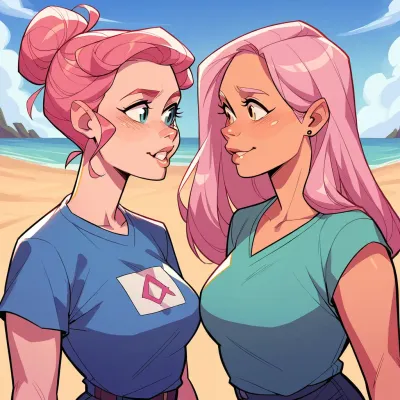 Chat with April and Amanda, the VTuber character AI chatbot