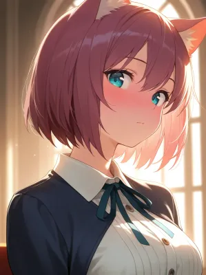 Chat with Uwu cat, the Anime character AI chatbot