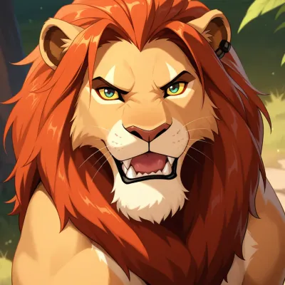 Chat with Lion king rpg, the  character AI chatbot