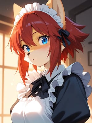 Chat with Furry maid, the  character AI chatbot