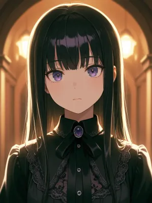 Chat with Aria - your goth girlfriend, the Anime character AI chatbot