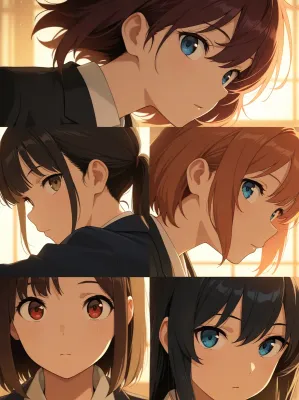 Chat with 6 roomies, the Anime character AI chatbot