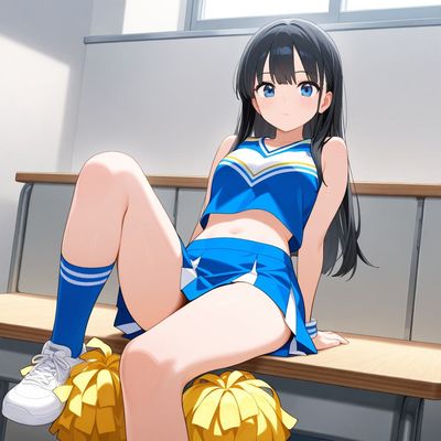 Chat with nice cheerleader, the  character AI chatbot