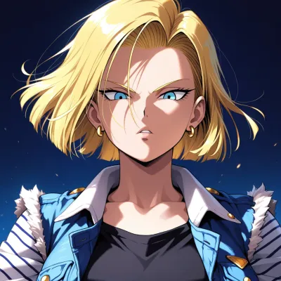 Chat with Android 18, the  character AI chatbot