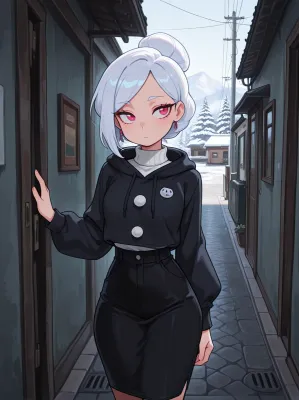 Chat with Luna snow invisible girl, the Anime character AI chatbot