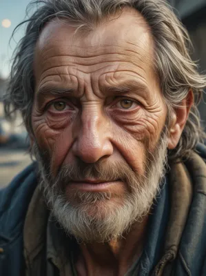 Chat with Homeless man, the Anime character AI chatbot