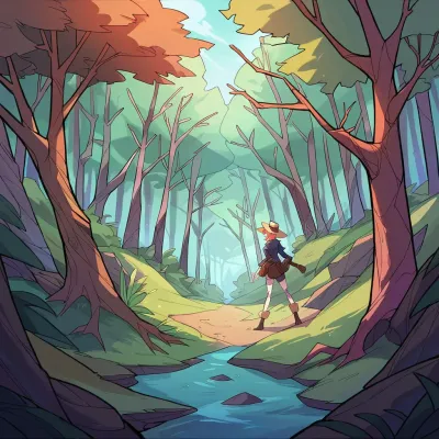 Chat with 99 nights in the forest, the  character AI chatbot